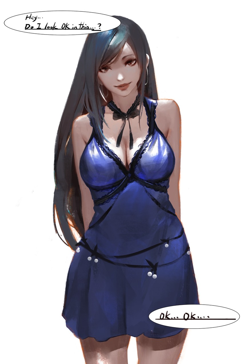 tifa lockhart (final fantasy and 2 more) drawn by hu_dako