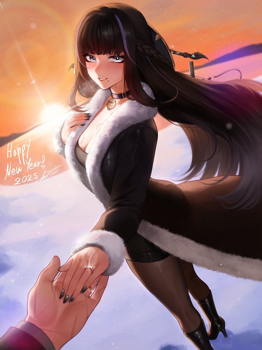 commandant and qu (punishing: gray raven) drawn by shiwudesu
