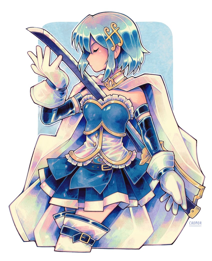 miki sayaka (mahou shoujo madoka magica and 1 more) drawn by caomor