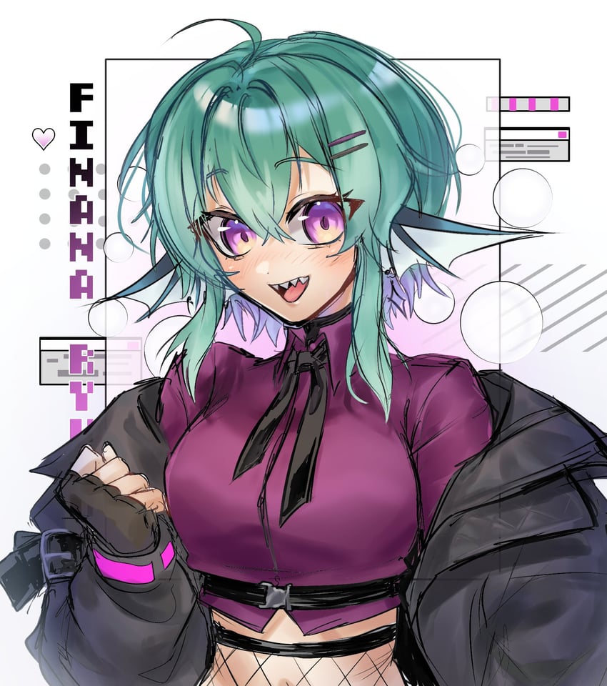 finana ryugu (nijisanji and 1 more) drawn by acey
