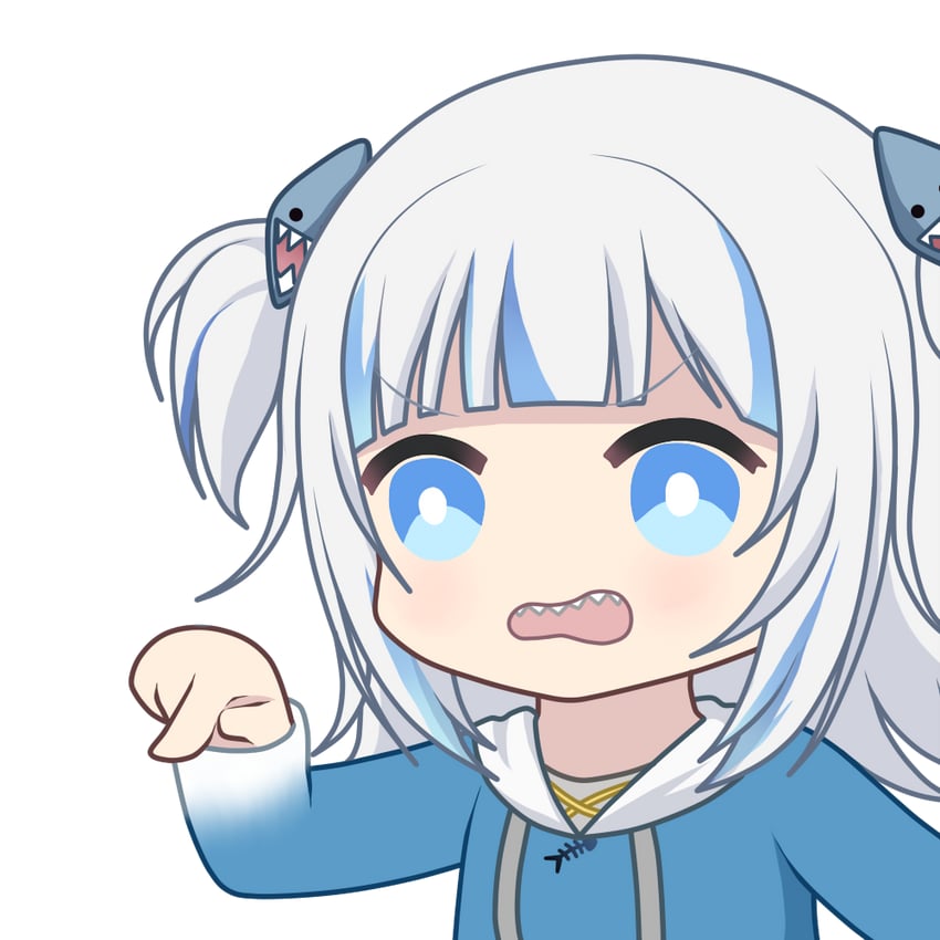gawr gura (hololive and 1 more) drawn by zephylyne