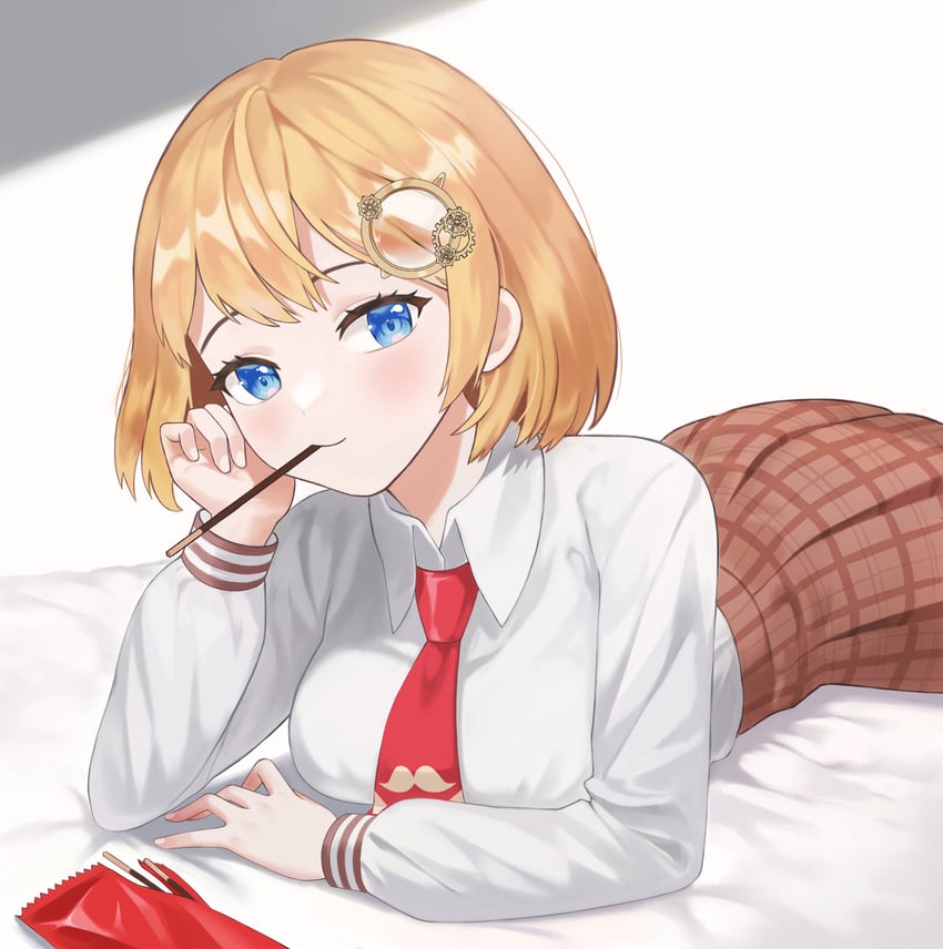 watson amelia (hololive and 1 more) drawn by prock