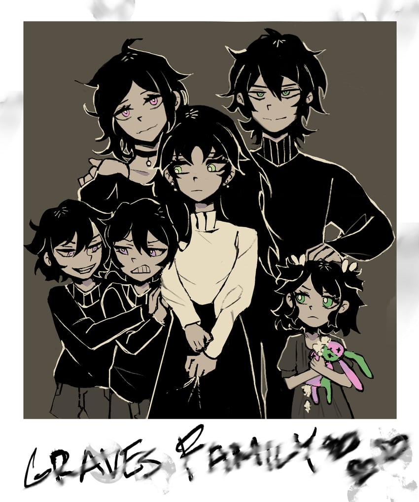 ashley graves and andrew graves (the coffin of andy and leyley) drawn by matchaukarp