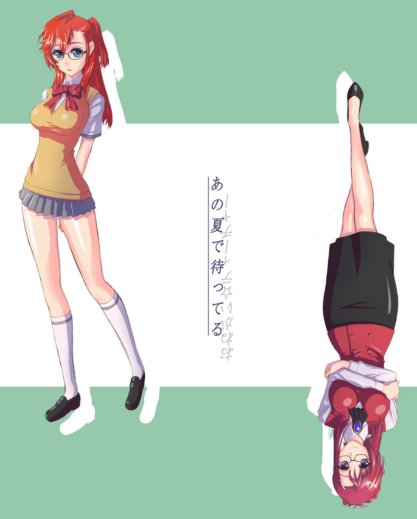kazami mizuho and takatsuki ichika (ano natsu de matteru and 1 more) drawn by nenchi