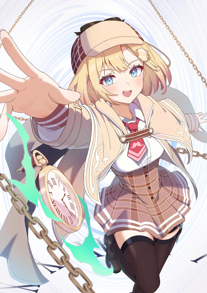 watson amelia (hololive and 1 more) drawn by chahanramen