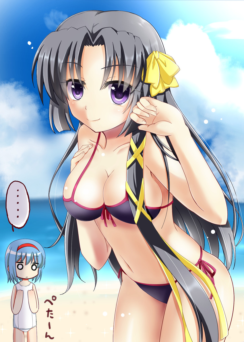 kurugaya yuiko and nishizono mio (little busters!) drawn by kurose_yuuki