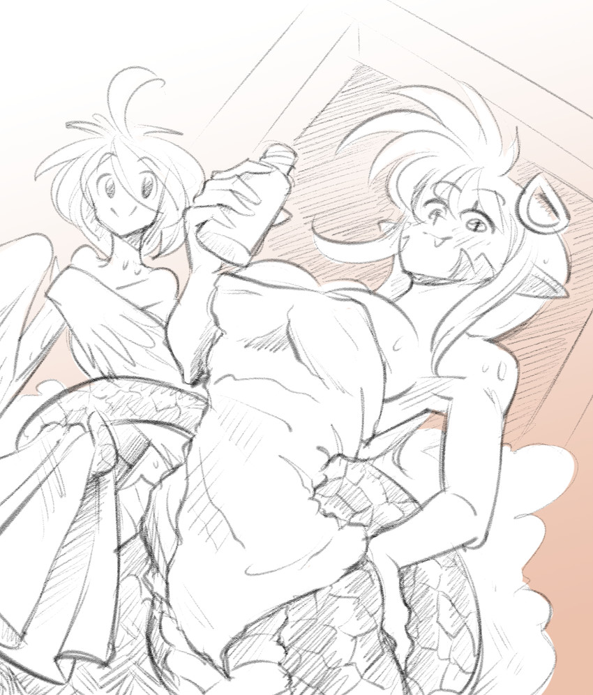 miia and papi (monster musume no iru nichijou) drawn by eric_toner