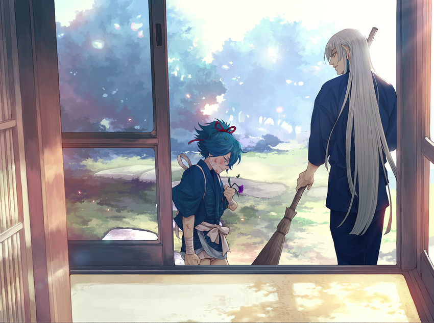 sayo samonji and kousetsu samonji (touken ranbu) drawn by twoframe