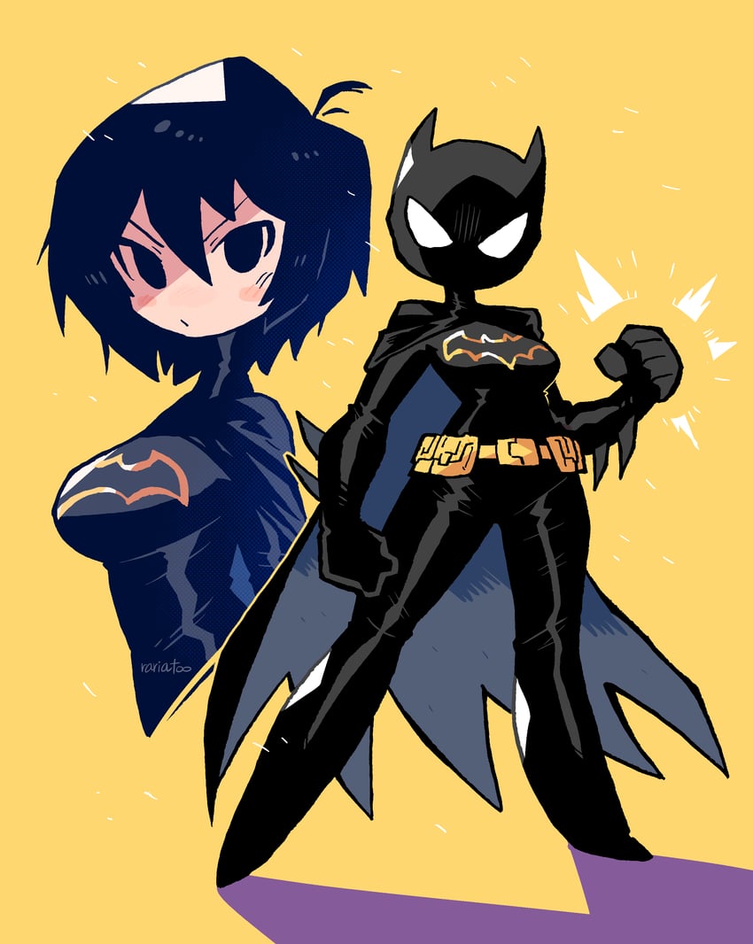 batgirl and cassandra cain (dc comics and 1 more) drawn by rariatto_(ganguri)