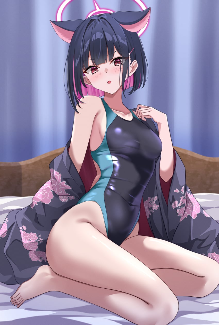 kazusa (blue archive) drawn by hibika