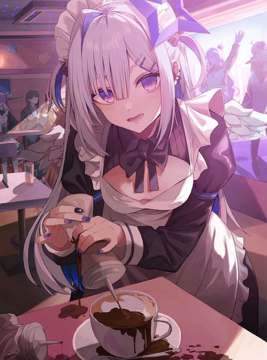 tokoyami towa, amane kanata, kiryu coco, tsunomaki watame, and himemori luna (hololive) drawn by miyabino_(miyabi1616)