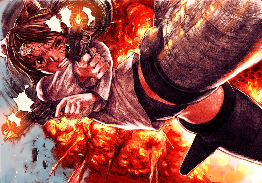 miyafuji yoshika (world witches series and 1 more) drawn by pizza_man