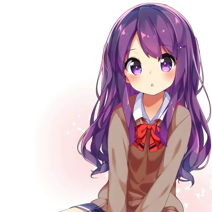 yuri (doki doki literature club) drawn by hyakkimaru_(user_kdcg8485)