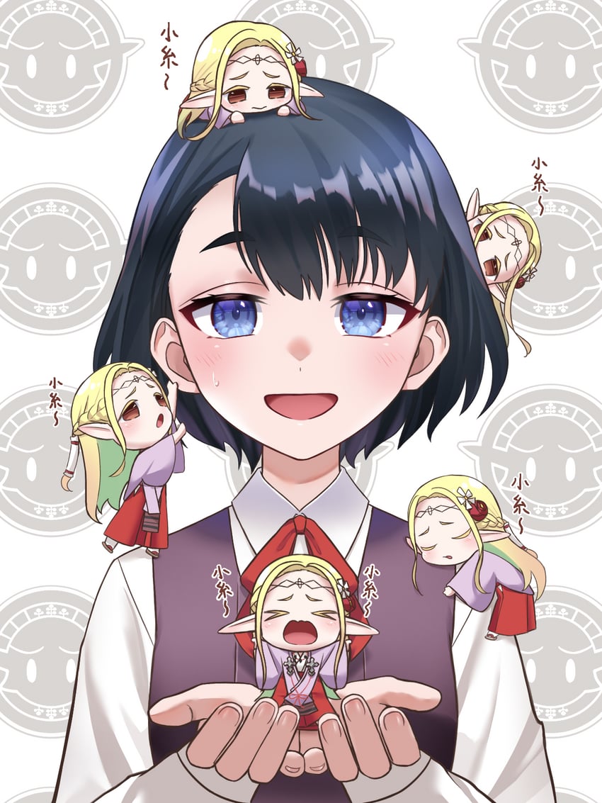 eldali ilma fanomenel and koganei koito (edomae elf) drawn by nashinome_(y5wlht)