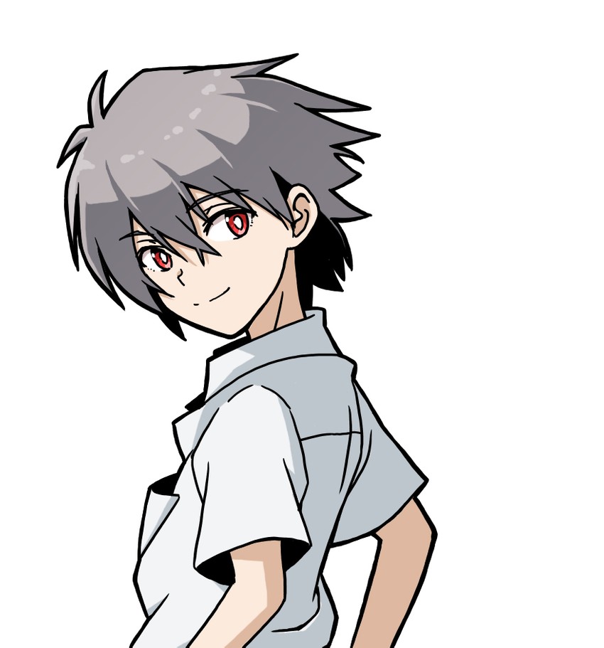 nagisa kaworu (neon genesis evangelion) drawn by sashimi_(sasihmi)