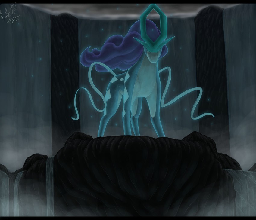 suicune (pokemon) drawn by eclipse4d