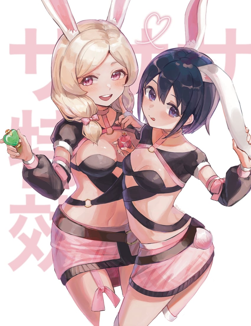 sumihara satoka and momokawa sasa (school girl strikers) drawn by hai_bokusha