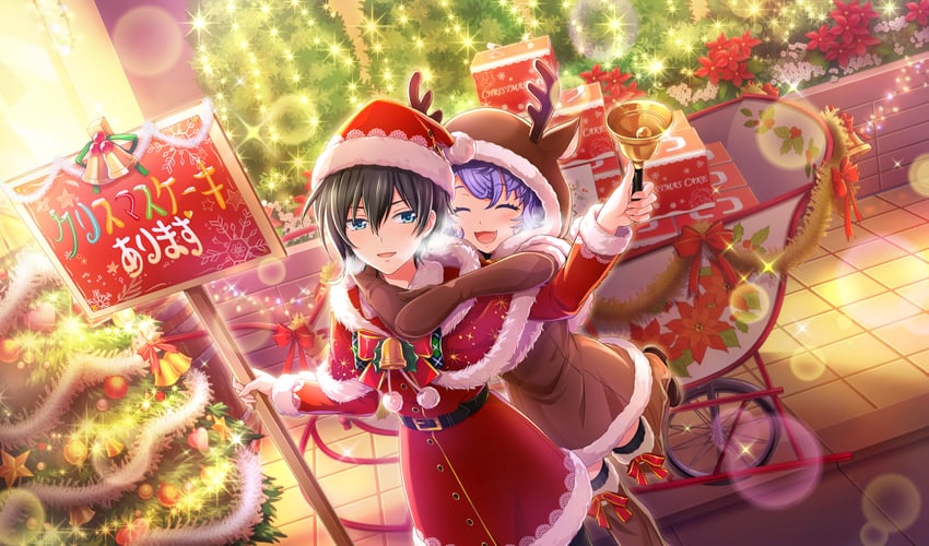 tsukumo kana and asada aoi (cinderella series and 1 more) drawn by lensa