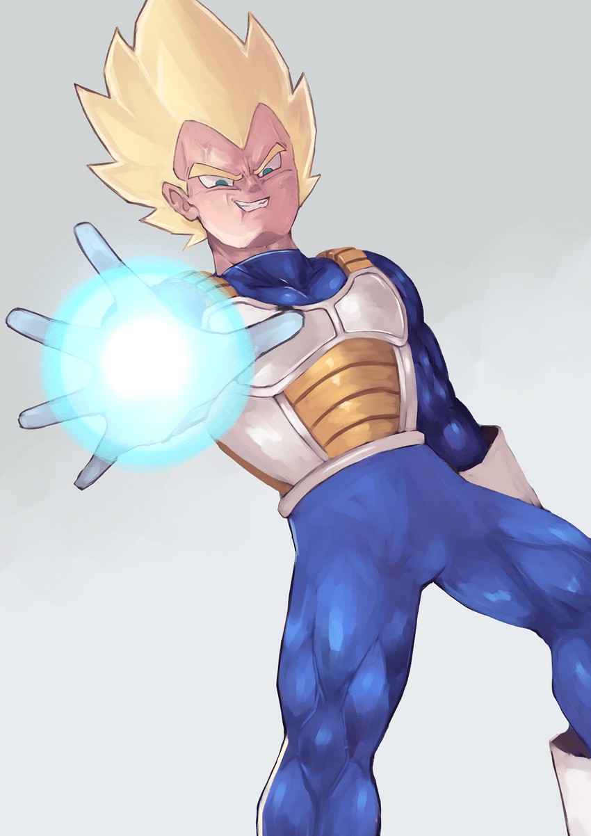 vegeta (dragon ball and 1 more) drawn by tesshii_(riza4828)