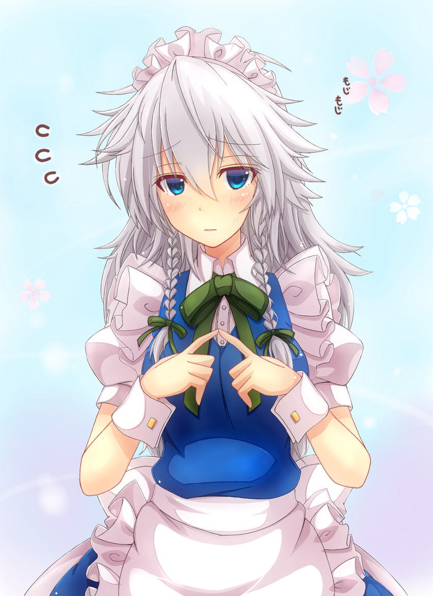 izayoi sakuya (touhou) drawn by mickey_dunn