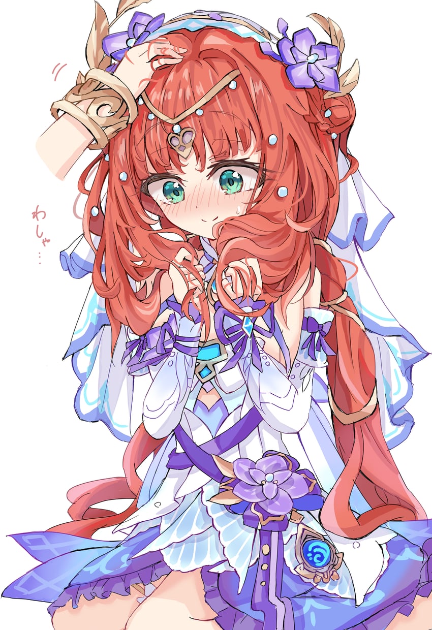 nahida and nilou (genshin impact) drawn by wata_(watashi_j)