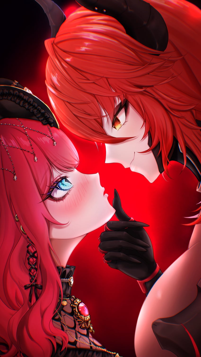 zentreya, nihilister, and akatsuki hotaru (goddess of victory: nikke and 1 more) drawn by aw_works703