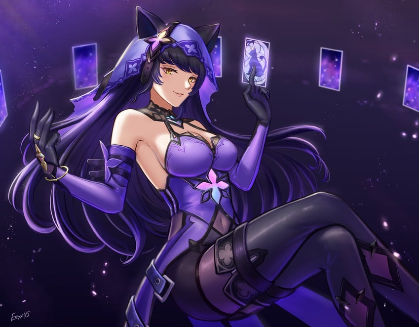 black swan, blake belladonna, and arryn zech (honkai and 2 more) drawn by eryx45