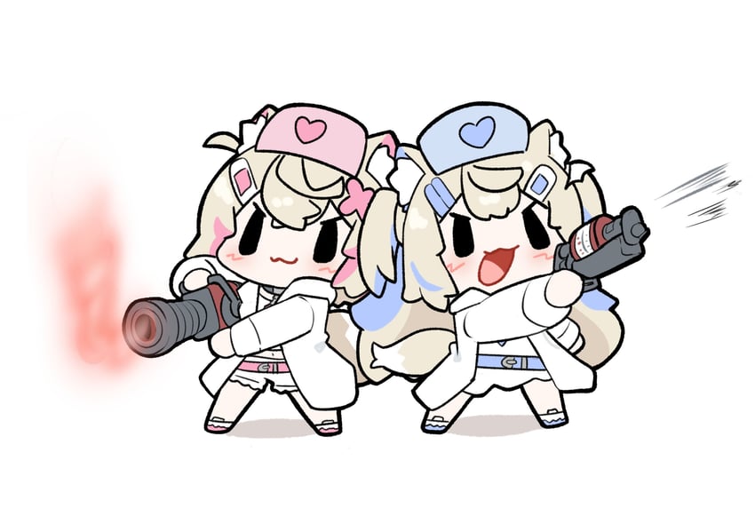 fuwawa abyssgard and mococo abyssgard (hololive and 3 more) drawn by snowmya