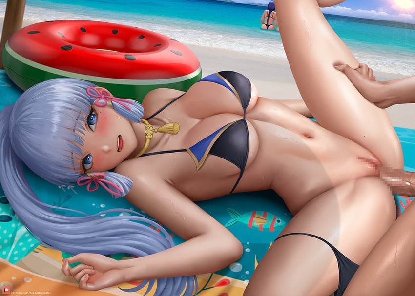 raiden shogun, yae miko, and kamisato ayaka (genshin impact) drawn by alexander_dinh