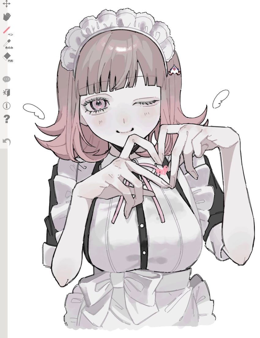 nanami chiaki (danganronpa and 2 more) drawn by v0_id11