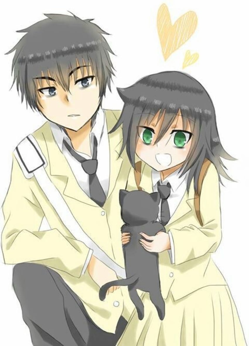 kuroki tomoko and kuroki tomoki (watashi ga motenai no wa dou kangaetemo omaera ga warui!) drawn by momoji_(momojihiha)