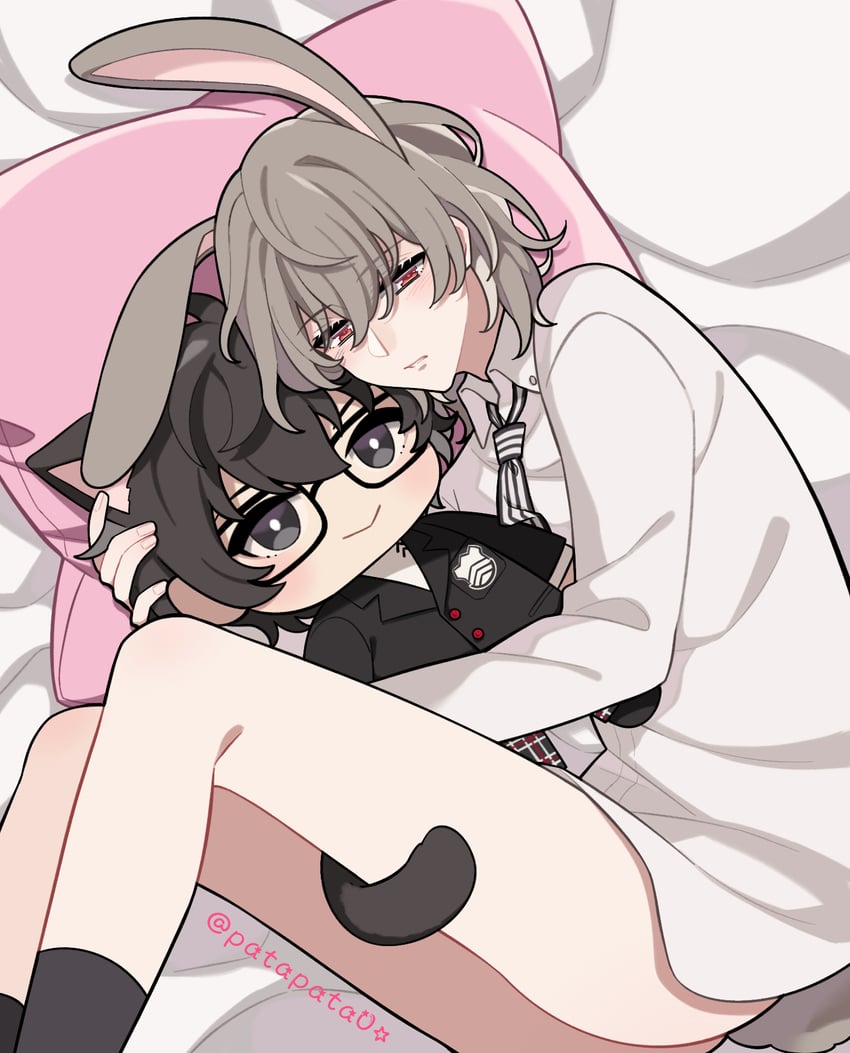 amamiya ren and akechi gorou (persona and 1 more) drawn by zozakura