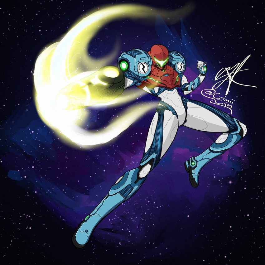 samus aran (metroid and 1 more) drawn by crimiicrim