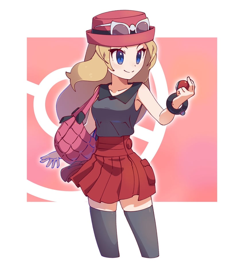 serena (pokemon and 1 more) drawn by omochi_(omotimotittona3)