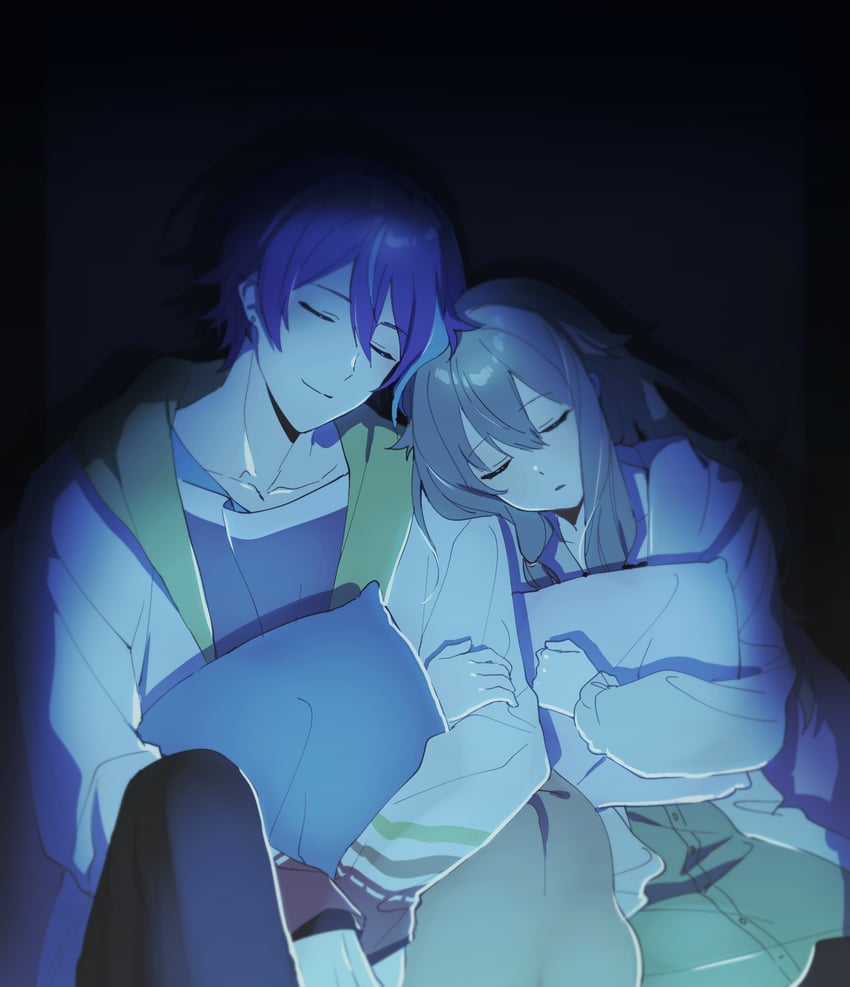 kusanagi nene and kamishiro rui (project sekai) drawn by ap5ry