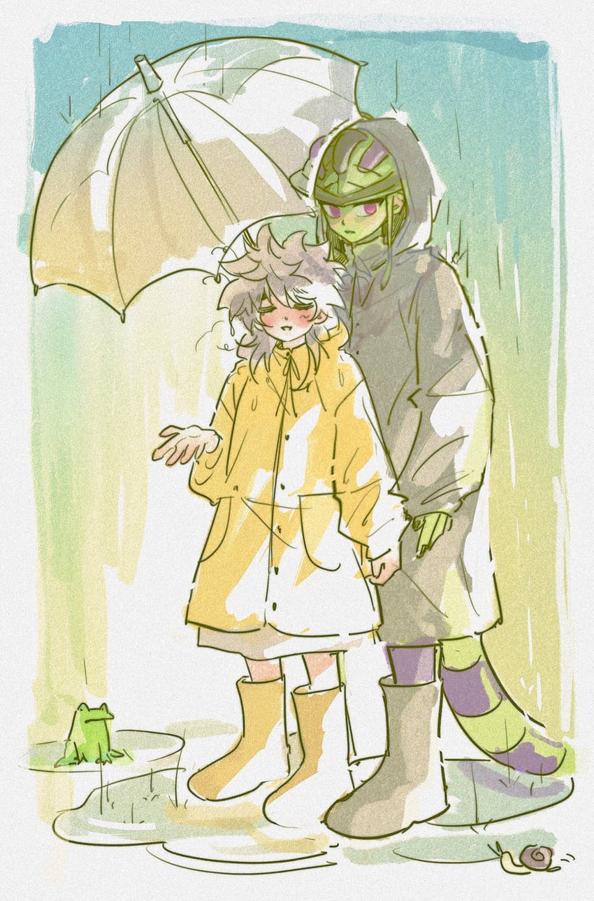 meruem and komugi (hunter x hunter) drawn by butn_0925