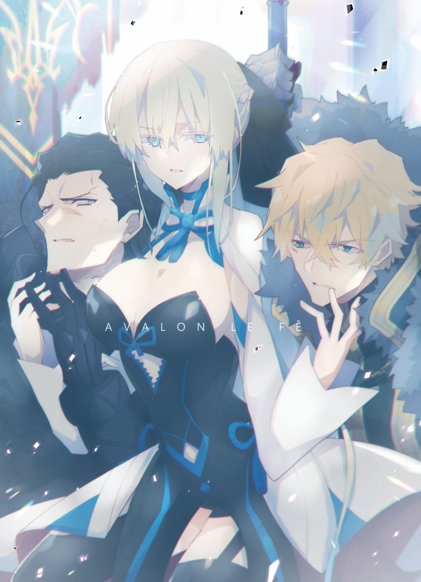 morgan le fay, gawain, and agravain (fate and 1 more) drawn by nogi_(acclima)
