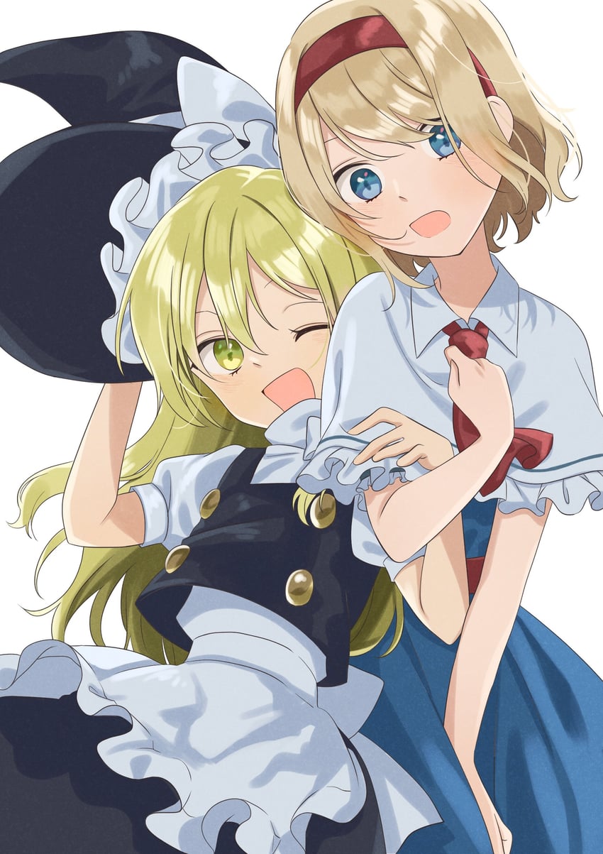 kirisame marisa and alice margatroid (touhou) drawn by tsuno_no_hito