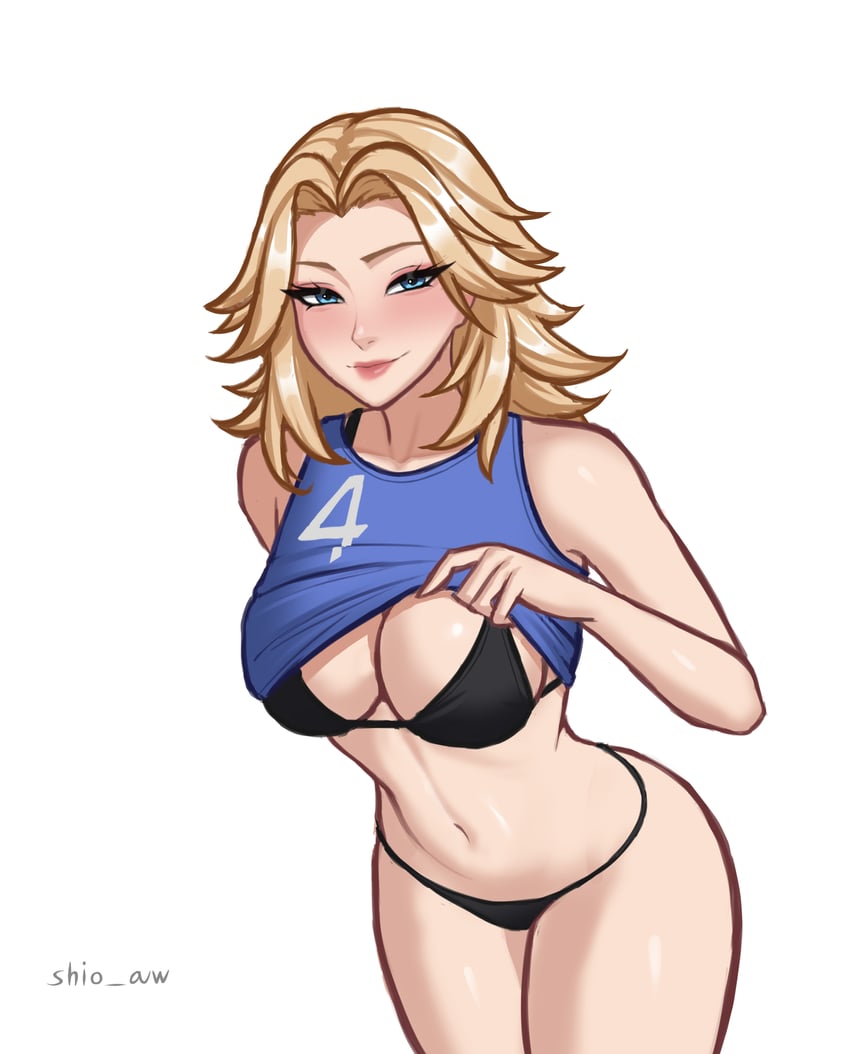 sue storm (marvel and 2 more) drawn by shio_aw