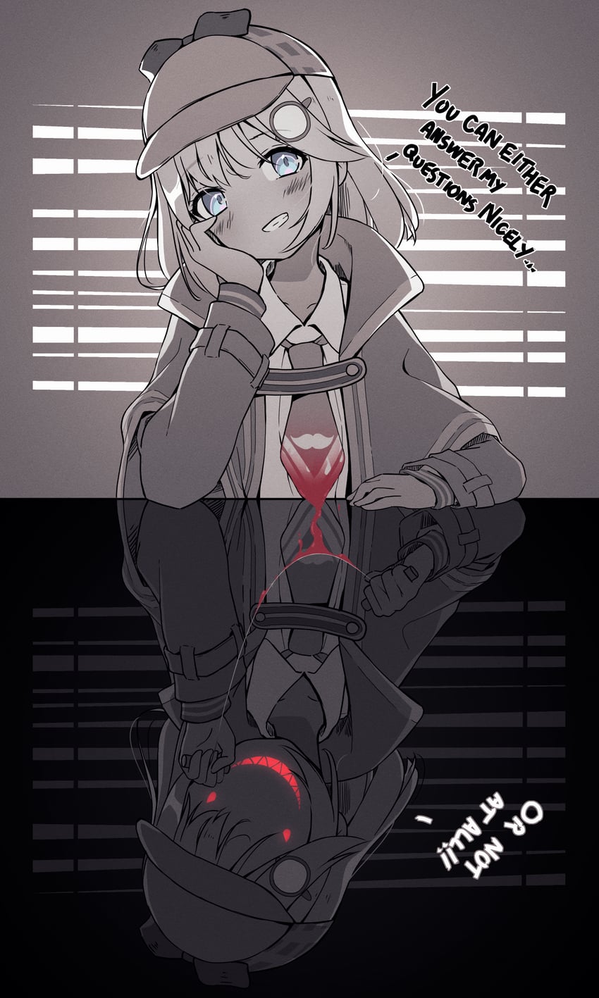 watson amelia (hololive and 1 more) drawn by kiirokuma