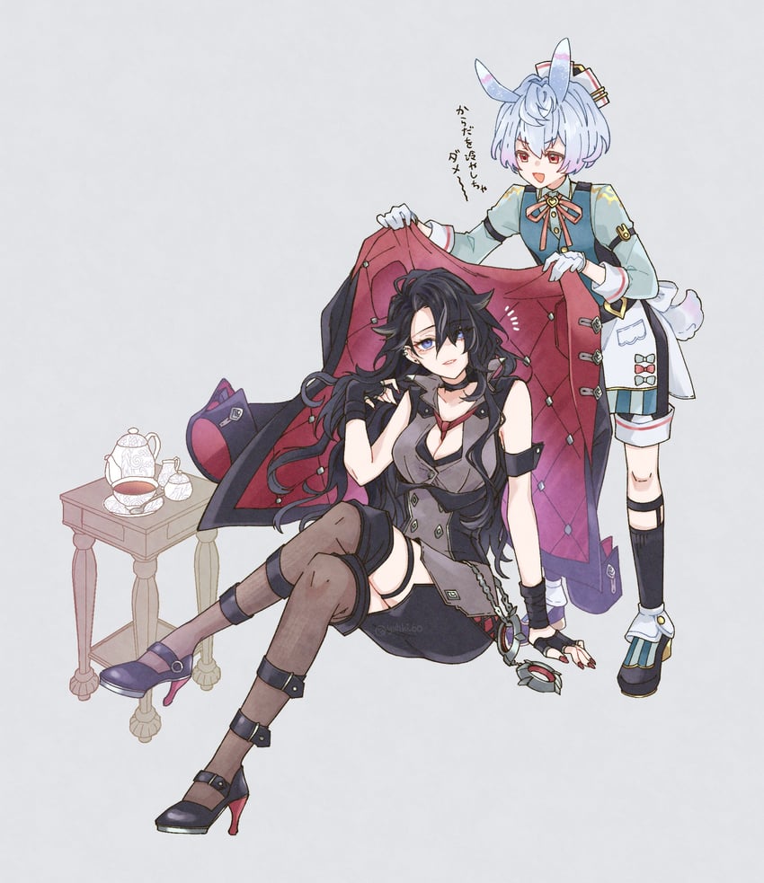 wriothesley and sigewinne (genshin impact) drawn by yuuki_(yuhki_6o)