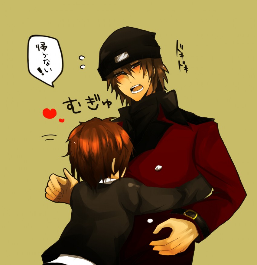 shiomi kotone and aragaki shinjirou (persona and 2 more) drawn by nitaka_(fujikichi)