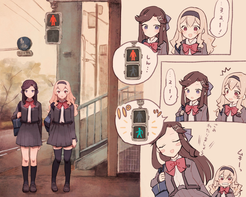 saijou claudine and tendou maya (shoujo kageki revue starlight) drawn by wato_(ko)