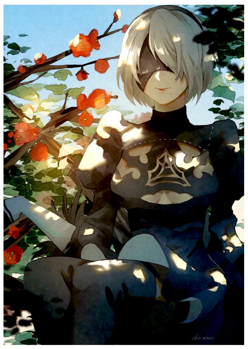 2b (nier and 1 more) drawn by ouka_(stan)