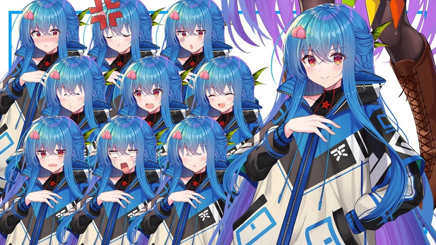 hinanawi tenshi (touhou) drawn by afueeriru