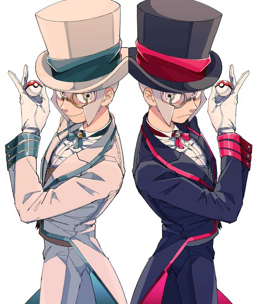 ingo and emmet (pokemon and 1 more) drawn by akamtvahosi