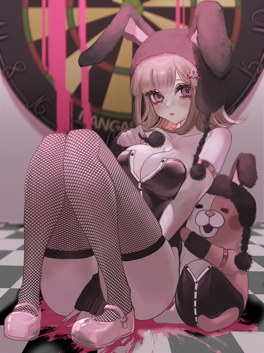nanami chiaki (danganronpa and 1 more) drawn by mi_loveyouuu