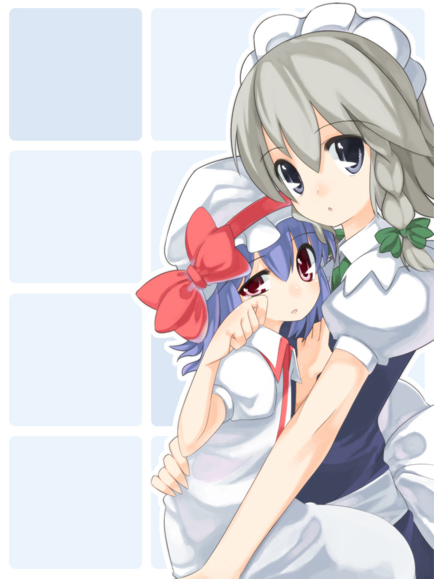 remilia scarlet and izayoi sakuya (touhou) drawn by shouji_ayumu