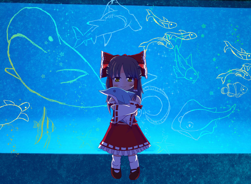 hakurei reimu and sananana (touhou and 1 more) drawn by nnns
