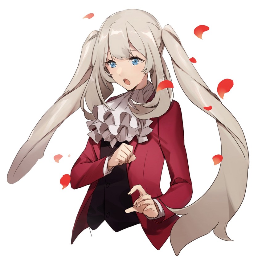 marie antoinette and miles edgeworth (fate and 3 more) drawn by no-kan